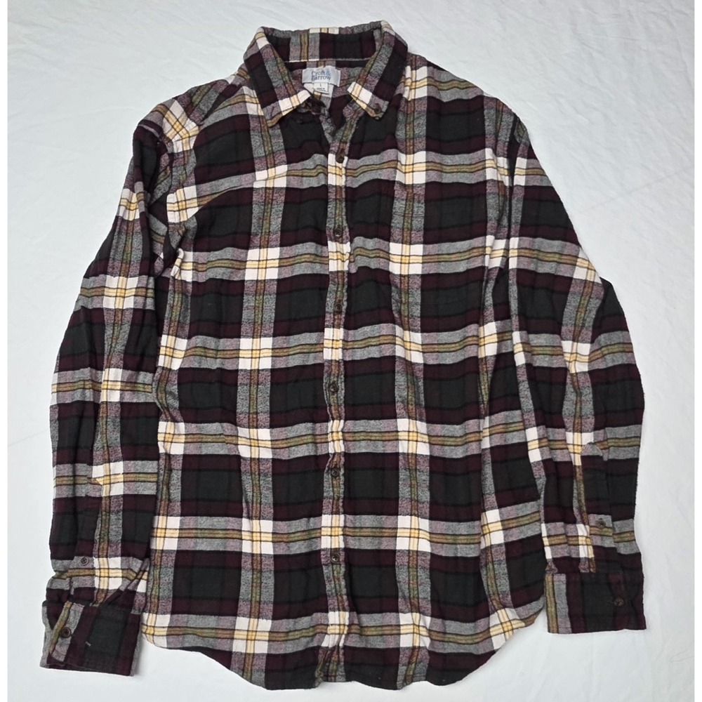 Croft & Barrow Flannel Button-up Longsleeve Shirt Size Large